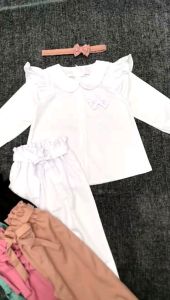 baju anak perempuan setelan terbaru 1-14 tahun karnika blus dan celana panjang pakaian anak perempuan bahan import