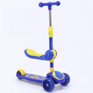 [Hoàn tiền 10%]Xe trượt Scooter - xe trượt Có phanh hãm + 3 bánh phát sáng cho bé 3-8 tuổi