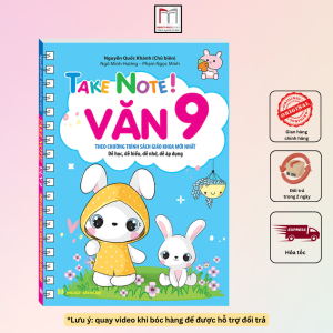 Sách - Take note Văn 9! (không lò xo) 60k Theo chương trình SGK mới nhất (Nguyễn Quốc Khánh)