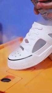 ORNGMALL Men and Women Sandal Jelly Shoes Summer Garden Shoes Beach Hollow Mules Clogs Candy Color Sandals Waterproof Beach Sandals Size 36-45