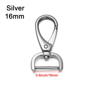 TRADER 16mm/20mm/26mm พวงกุญแจเข็มขัด โลหะ สายรัดหัวเข็มขัด ตะขอเกี่ยวสัตว์เลี้ยง หัวเข็มขัดสายหนัง คลิปทริกเกอร์ ตะขอเกี่ยวที่ถอดออกได้