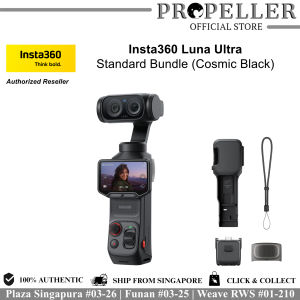 Insta360 Luna Ultra- Handheld Pocket 8K Gimbal Camera with Dual Lenses and Detachable Screen Display