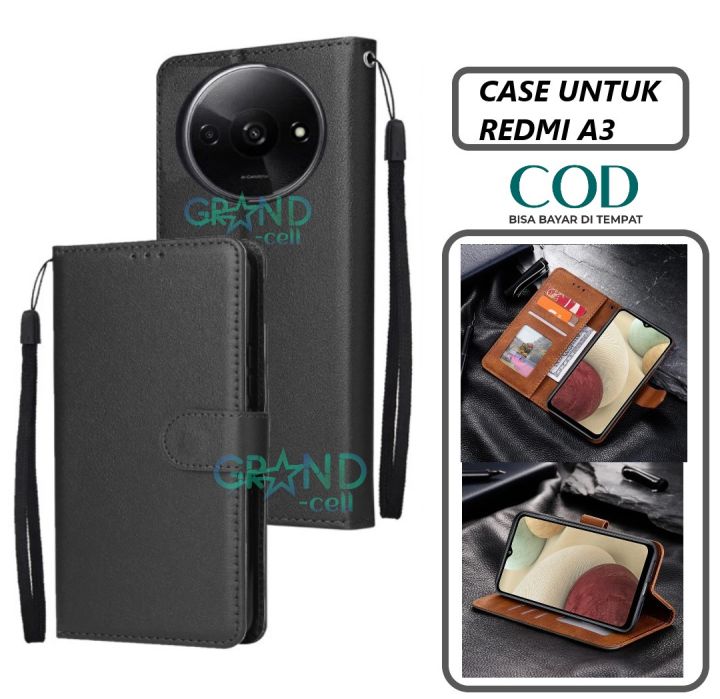 case hp for XIAOMI REDMI A3 Premium flip wallet Flip case Magnet