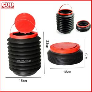 Ember Lipat Portable 4 Liter Kecil Mini Tempat Sampah Cuci Mobil Serbaguna Bahan Tebal MSV