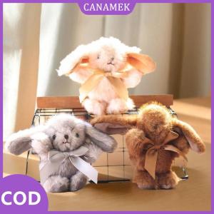 CANAMEK✨ 1pcs tình yêu Pompom đồ chơi đính đồ chơi động vật nhồi bông dễ thương phim hoạt hình thỏ Keychain cô gái Túi xe Keyring điện thoại di động mặt dây chuyền đồ trang sức quà tặng