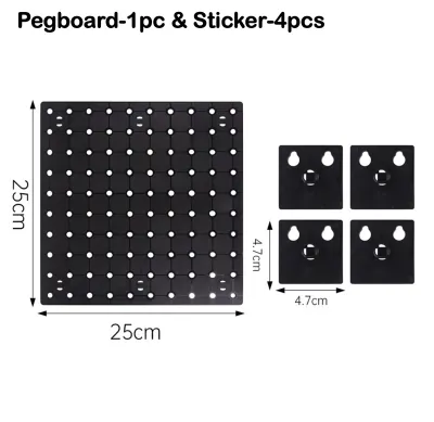 ezstationery Ready Stock Pegboard Perforated Display Board Wall Display Rack Peg Board Wall Mounted Hole Board Wall Organizer 洞洞板