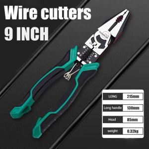9 Inch Electrician Pliers 5 In 1 Industrial Grade Multi-Function Wire Stripper Cable Cutting Tools Hand Tools