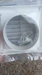 Square Soffit Air Vent Louver 4" 6" Grille Cover Plastic Vent For Home Ceiling Ventilation