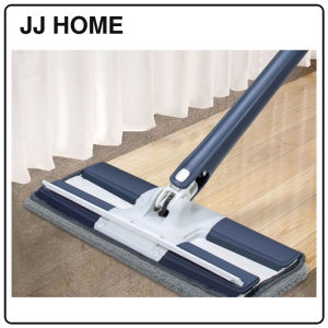 【JJ HOME】Hands-Free Flat Mop with Wiper Strip/ Lazy Mop/ Hanging Storage Mop/Dual-Use Mop