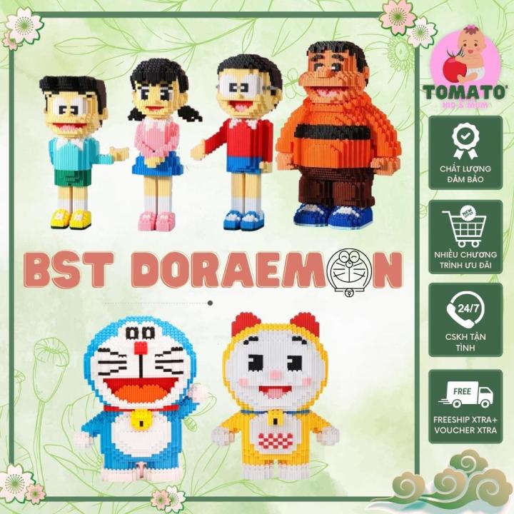 Bộ xếp hình méo máy Doremon & những người bạn - Trang tri DECOR góc học ...