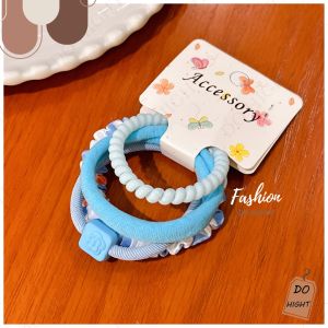 พร้อมส่ง⚡ มีเก็บเงินปลายทาง💸 ยางรัดผม 4 แบบ ใน 1.Set ได้ 4 เส้น สไตล์เกาหลีมี 5 สีให้เลือก  (ราคาต่อ 1 Set) : Do hight