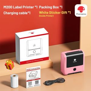 Phomemo M200 Bluetooth Thermal Label PrinterSupport 20-80mm Print WidthGreat For BarcodePrice TagSticker