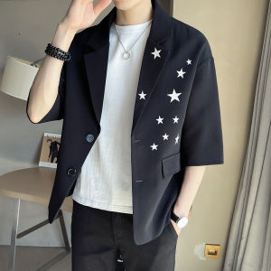 Áo vest áo vest nam lửng tay quý phái họa tiết ngôi sao điểm nhấn chất vải cao cấp bao đẹp - H74