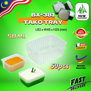 BENXON BX-381 TAKO TRAY 50ML (50pcs) – Bekas Kuih Tako / Bekas Tepung Pelita Plastik