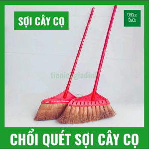 Chổi quét nhà sân vườn từ vỏ cây cọ được làm thủ công