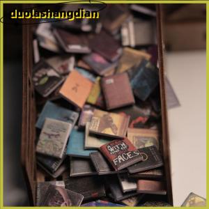 [Duola] 200pcs thu nhỏ Nhà búp bê sách lo lắng kệ sách phụ kiện mini sách phụ kiện cho trang trí búp bê nhà thu nhỏ