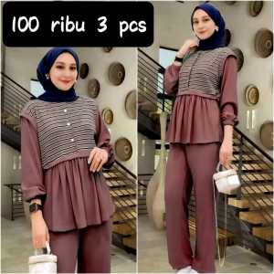 OBRAL 100 RIBU 3 PCS | stelan wanita dewasa model kekinian terabaru vital set