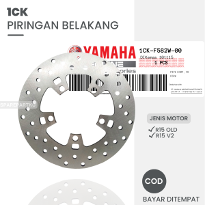 1CK PIRINGAN BELAKANG MOTOR YAMAHA R15 OLD R15 V2/ PIRINGAN CAKRAM/ DISC/ DISK/ CAKRAM BELAKANG