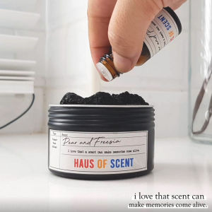 (กลิ่น RAIN FOREST) หินหอมภูเขาไฟ (+ หัวเชื้อน้ำหอม Refill) - น้ำหอมในรถ อโรม่า น้ำหอม ปรับอากาศ เทียนหอม ถุงหอม น้ำหอมในบ้าน น้ำมันหอมระเหย HAUS OF SCENT