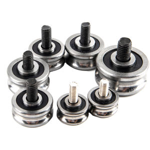 Mongin SG15 SG20 SG25 SG66 + M5 M6 M8สกรูเหล็กลูกปืนลูกปืนติดตามคู่มือลูกกลิ้ง