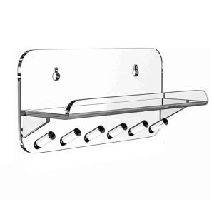 Multipurpose Acrylic Wall Hook Shelf For Keys Accessories Mail Organizers In Hallway Entry Foyer