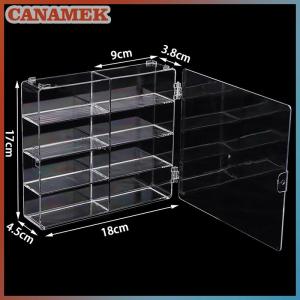 CANAMEK Cars Diecast Storage Acrylic Dustproof Box 1:64 For Hot Wheels Transparent Display Box Car Model Toy Cabinet Rack
