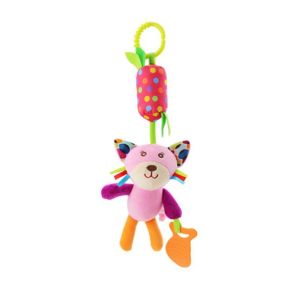 Aoduoyaya Crib Mobile Bed Hanging Plush Toys Lion Rainbow Teether Ring Pendants