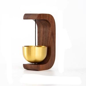 กระดิ่งไม้ญี่ปุ่นสำหรับตกแต่งที่แขวนประตูบ้านระฆังไม้เปิดประตูเจ้าของร้านไร้สายแบบระฆังลม