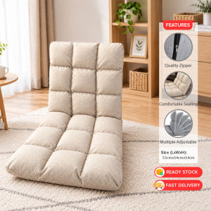 ViRYN Ergonomic Adjustable Lazy Sofa Single Floor Tatami Foldable Sofa Bed Recliner Chair Kerusi Lantai Sofa Katil Lipat Laras