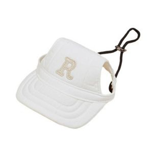 OUTOPEN Adjustable Dog Sport Letter Cap Breathable with Ear Holes Dog Sun Hat Fashion Embroidered Pet Baseball Cap Outdoor