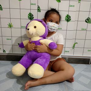 TEDDY BEAR NHỒI BÔNG GẤU BÔNG TEDDY THÚ BÔNG TEDDY BEAR MẶC YẾM GẤU BÔNG TỐT NGHIỆP GẤU BÔNG CHO BÉ 100% GÒN MỊN [ẢNH THẬT]