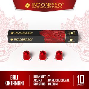 INDONESSO Bali Kintamani Coffee Capsules Compatible with Nespresso Machines / Kapsul Kopi