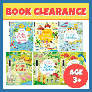[SG STOCK] Usborne Wipe Clean with Pen All Titles - Age 3+ Reusable Kid Toddler Activity Books Preschool Handwriting & Math Early Learning Book Simple Stories