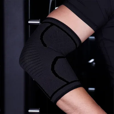 1PC Elbow Support Elastic Gym Sport Elbow Protective Pad Absorb Sweat Sport Basketball Arm Sleeve Elbow Brace