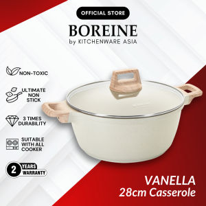 BOREINE Vanella Non Stick Granite 28cm Casserole Pot Periuk Batu Granite Original (28cm)