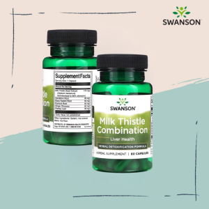 Swanson PH | Swanson Milk Thistle Combination 60 Capsules Liver Health Herbal Detoxification Formula Herbal Supplement Supports Detoxification in the Liver