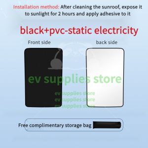 Mg im6 บังแดด ม่านบังแดด uv ฉนวนกันความร้อน การติดตั้งไฟฟ้าสถิต ดำและขาว ของแต่งรถยนต