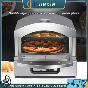 JD JINDIN Commercial Gas Pizza Grill 2-layer pizza oven Stainless steel baking machine Commercial Oven