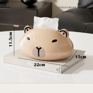Tissue Storage Box Magnetic Paper Towel Case Anti-slip Cute Creative Panda Capybara Paper Container Kitchen