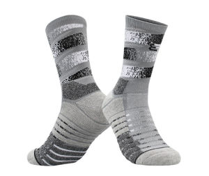 Vớ Tất cao cổ cotton loại dày phù hợp chạy bộ bóng đá bóng chuyền tập gym