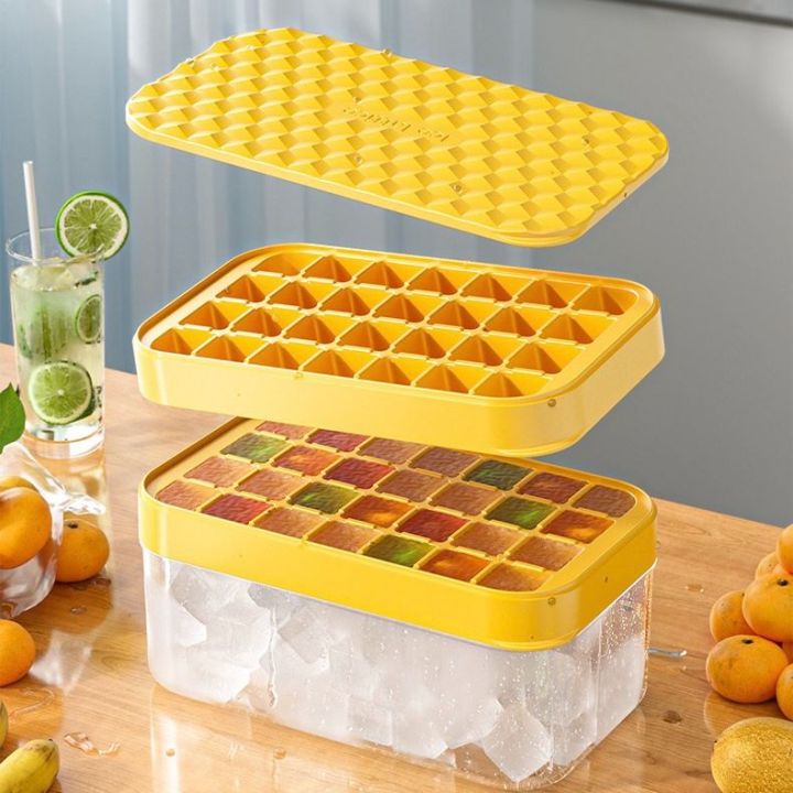 Stackable Ice Cube Tray with Lid Cover and Bin - PP Plastic Ice Cube ...