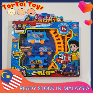 Toi-Toi Toys Electric Train Track Railway DIY Assembled Toys Fun Rail Set Car Kids Children Birthday Gift for Boy Train toys for kid Mainan Elektronik Keretapi Kanak budak