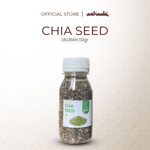 Chia Seed Organik Botol 50 Gram Non GMO Biji Chia Cia Seed Natural Chia Seed Import