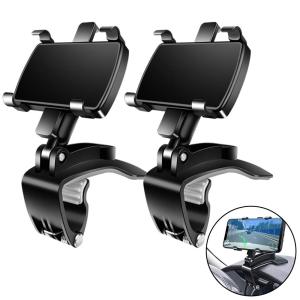 Car Phone Mount 360° Rotation Universal Dashboard Car Phone Holder Rearview Mirror Sun Visor Adjustable Clip Car Phone Mount