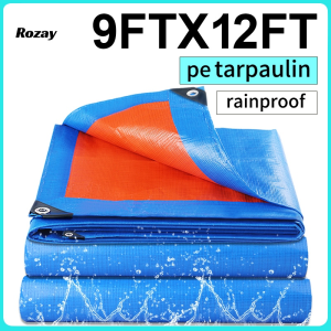 【COD】Trapal waterproof makapal Lona 9FT×12FT(with holes) Outdoor Tolda Tarpaulin trapal