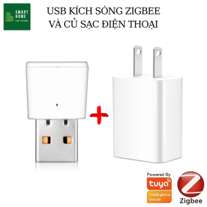 Thiết bị mở rộng sóng zigbee tuya USB repeater cho hệ thống nhà thông minh sử dụng nguồn 5V.