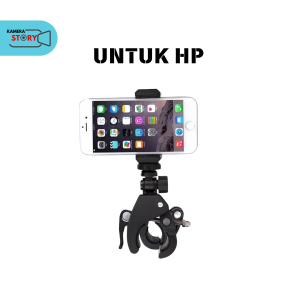 COD Mount Gagang Sepeda & Motor Untuk HP / Handphone / Gopro - Bike Handle Bar Mounting  Clamp