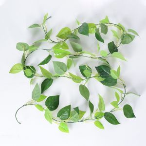 (2 Meter) Daun Merambat Artificial Vine Green Leaf Home Decoration