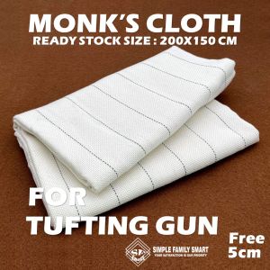 Kain Monks Cloth Size 200x150cm / Cotton Tufting Fabric cloth