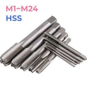1PCS HSS Metric Machine Screw Thread Tap M1 M1.2 M1.4 M1.6 M1.7 M2 M2.5 M3 M3.5 M4 M5~M24 Metric Plug Tap Drill Bits Hand Tools
